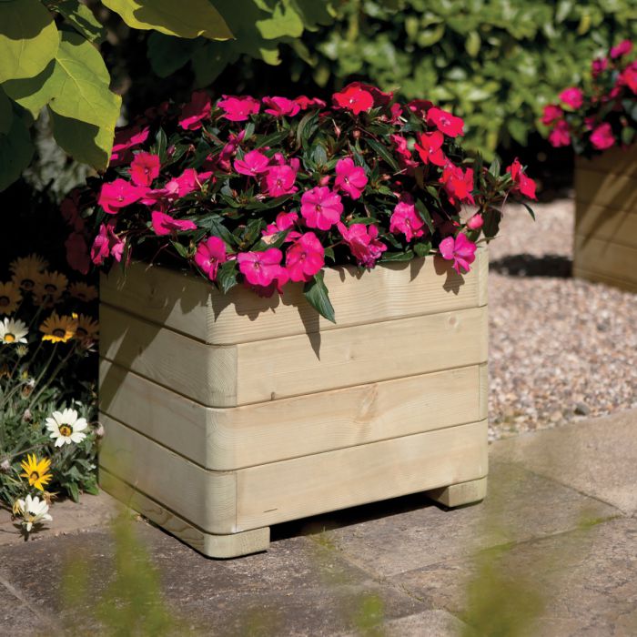 Small Square Garden Planter - 62 Litre Capacity