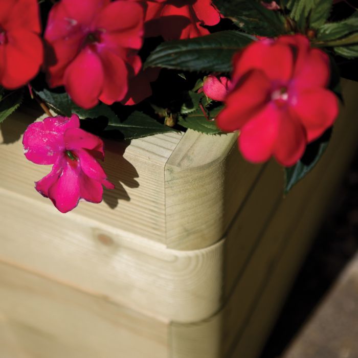 Small Square Garden Planter - 62 Litre Capacity