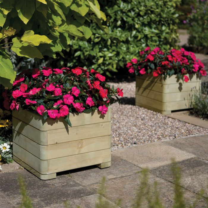 Small Square Garden Planter - 62 Litre Capacity