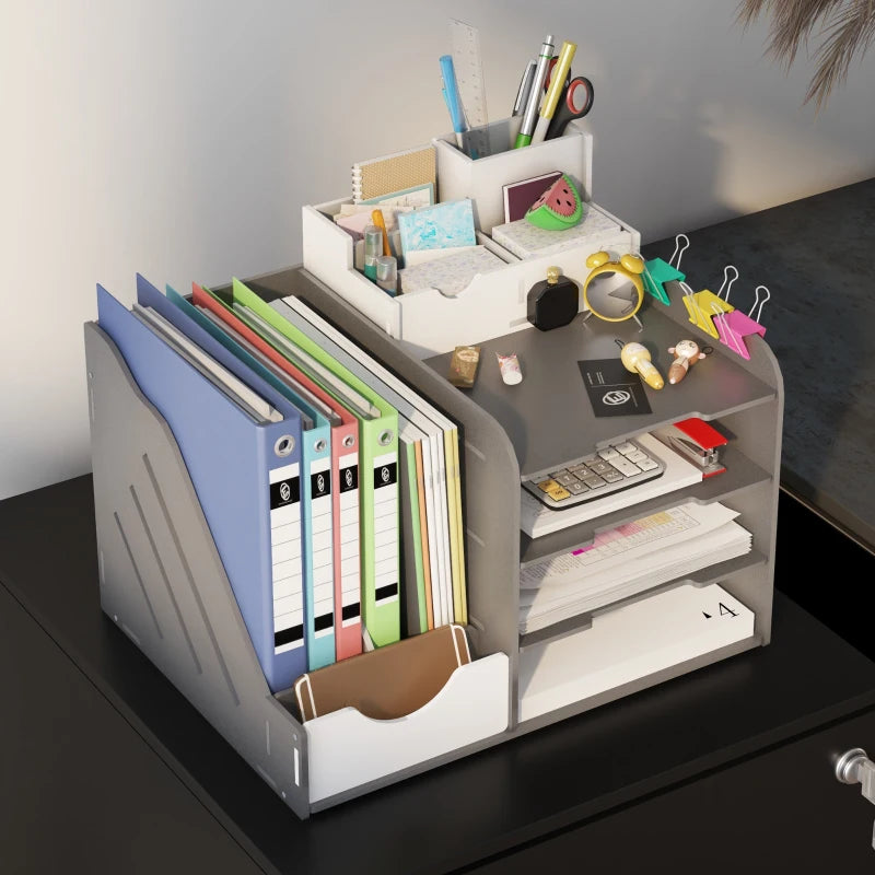 Vinsetto 2-Drawer Vertical Filing Cabinet with Lock & Wheels - Mobile Steel File Cabinet for A4, Legal, Letter Size - Black