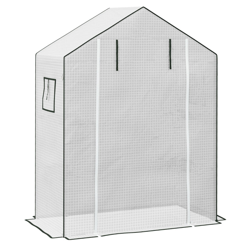 Greenhouse Cover Replacement with Roll-up Door and Windows, 140 x 73 x 190cm, White