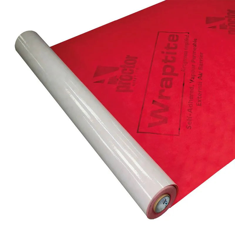 A Proctor Group Wraptite External Air Tightness Barrier Membrane - 50m x 1.5m Roll