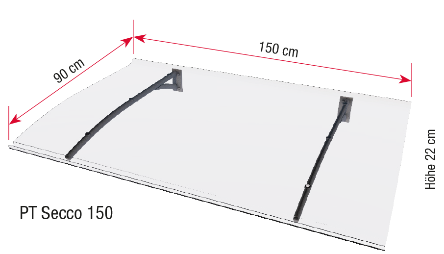 PT Arcylic Shield Canopy - Anthracite