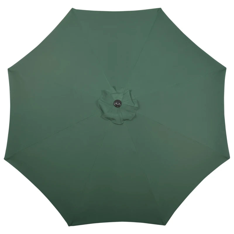 Green 3m Outdoor Market Umbrella with 8 Ribs