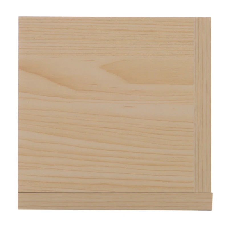 Wall Mount Media Storage Rack for 84 CDs or 56 DVDs/Blu-rays - Set of 2 Wooden Shelf Organisers in Natural Finish