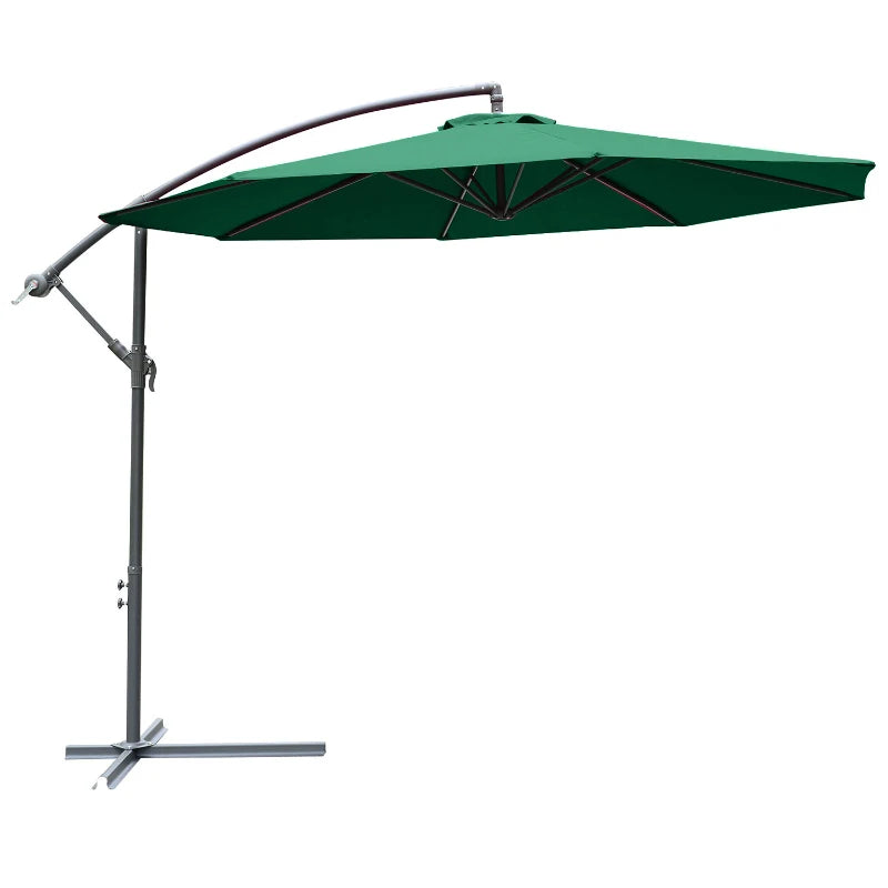 Green 3m Hanging Banana Parasol