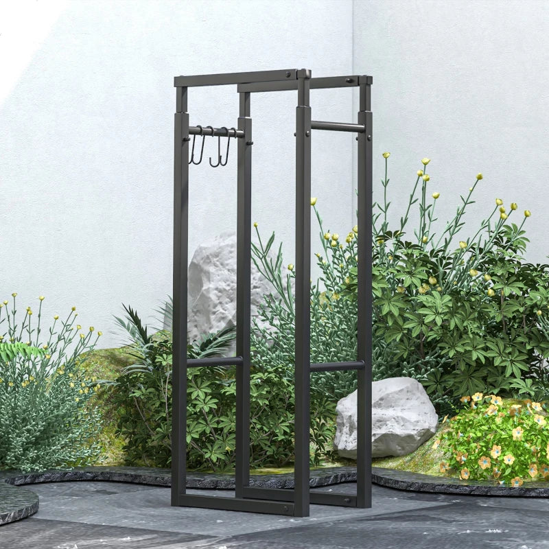 40-65/100-150cm Adjustable Metal Log Holder