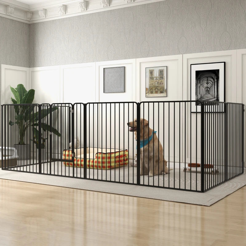 Heavy Duty 100cm 8 Panel Dog Playpen for Indoor and Outdoor Use Small Medium Large Dogs