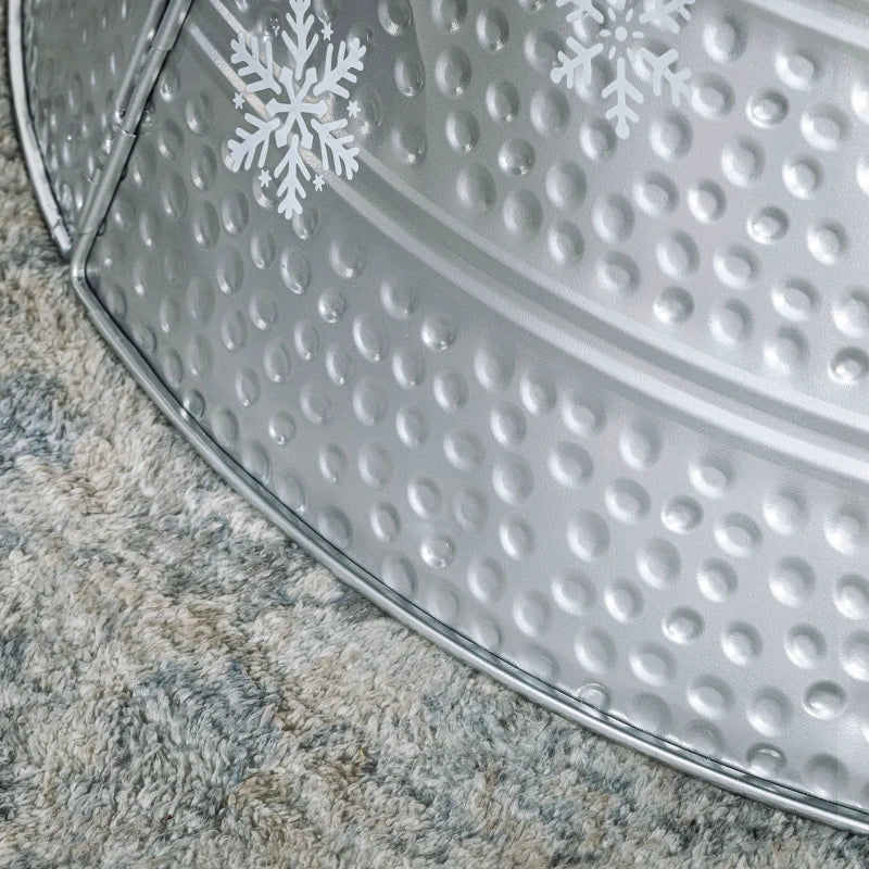 66cm Hammered Steel Christmas Tree Base Collar - Durable, Stylish Support for Holiday Decor - Perfect for Any Christmas Tree