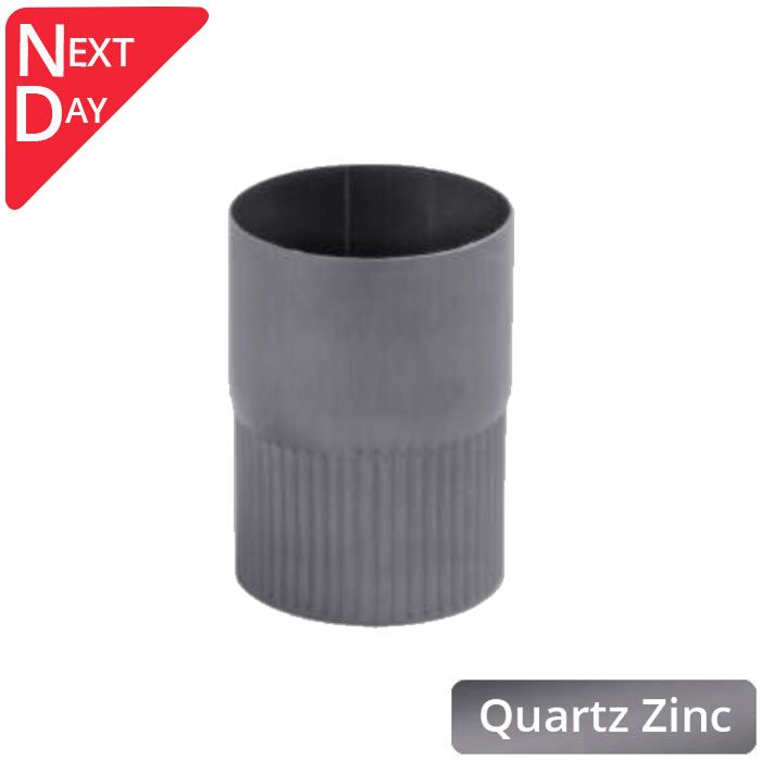 80mm Quartz Zinc Downpipe Loose Connector