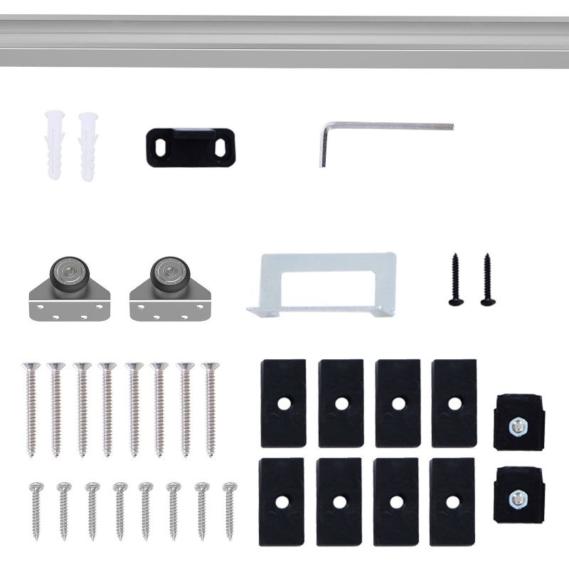 Modern Sliding Barn Door Hardware Kit for Home