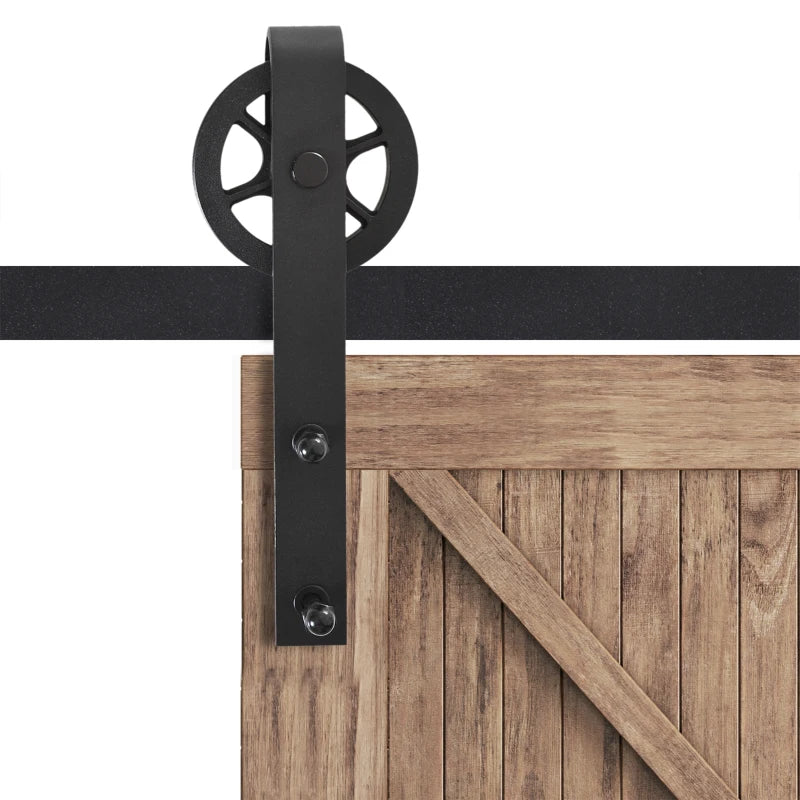 6.6 FT Sliding Barn Door Hardware Kit