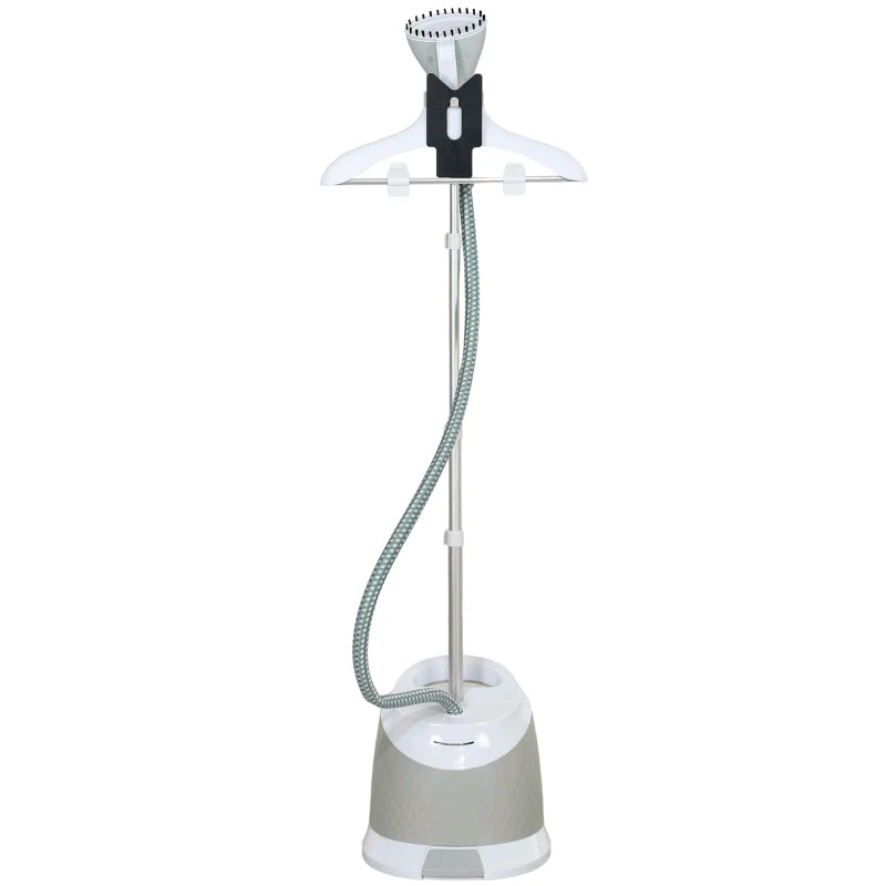1800W Powerful Standing Clothes Steamer with Accessories in Grey
