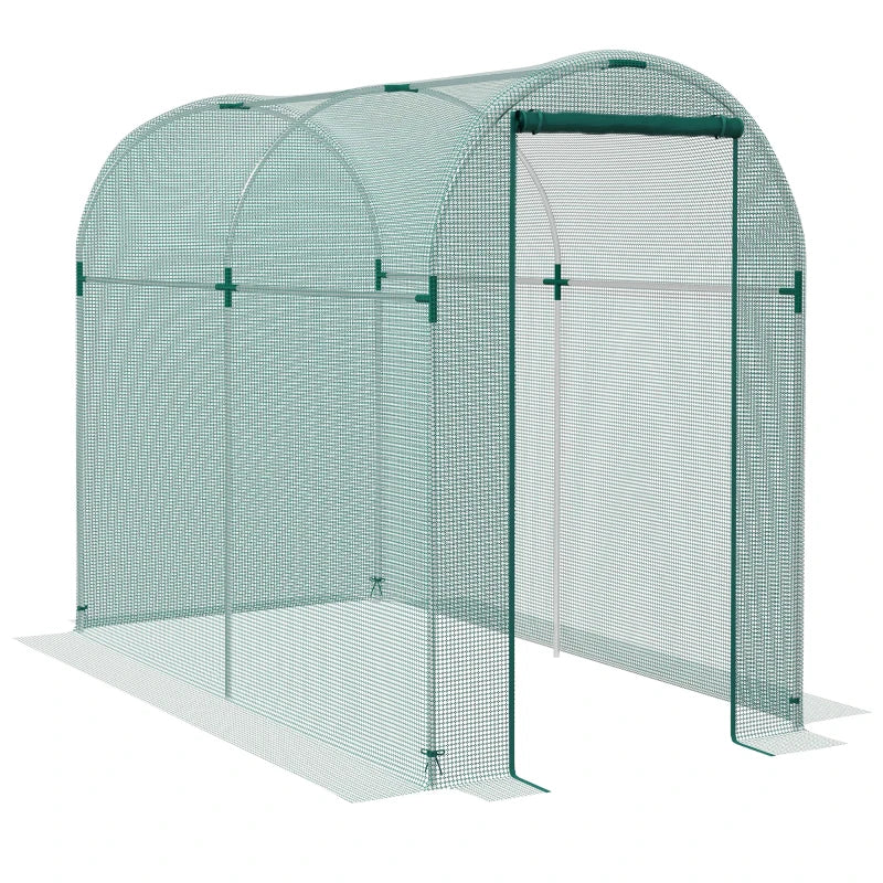 240x120cm Mini Polytunnel Greenhouse for Home Gardening
