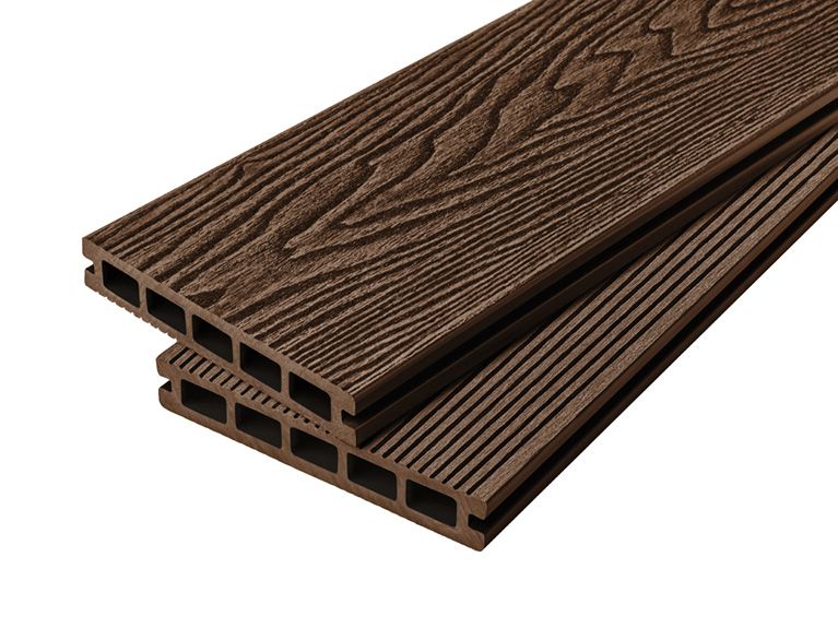 2.4m Woodgrain Effect Reversible Composite Decking Board