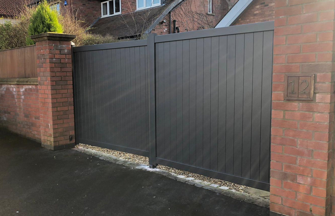 Readymade Double Swing Aluminium Driveway Gate