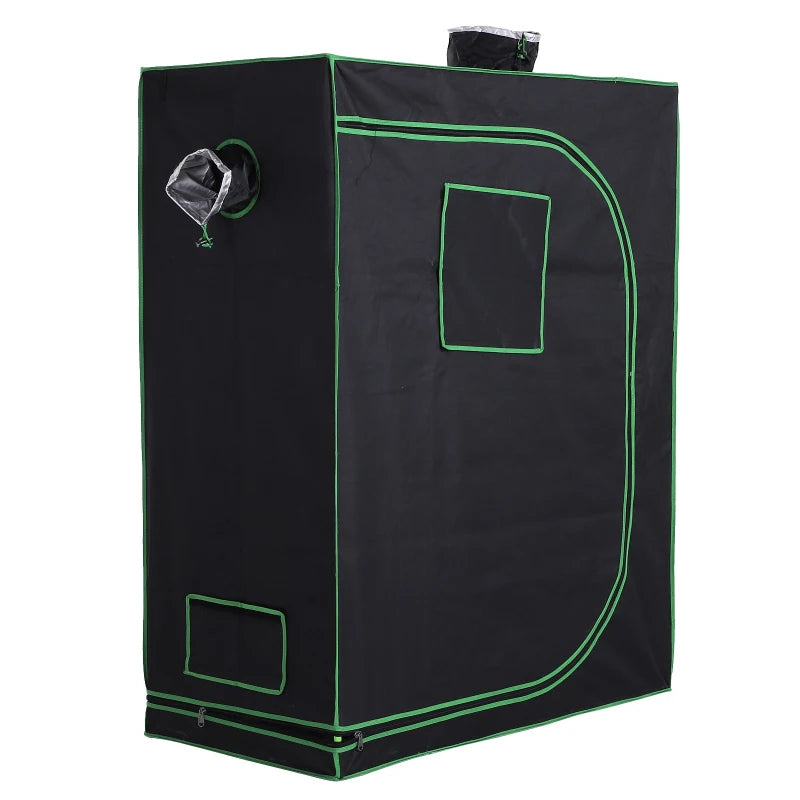 Indoor Hydroponic Grow Tent - Black, 120x60x150cm