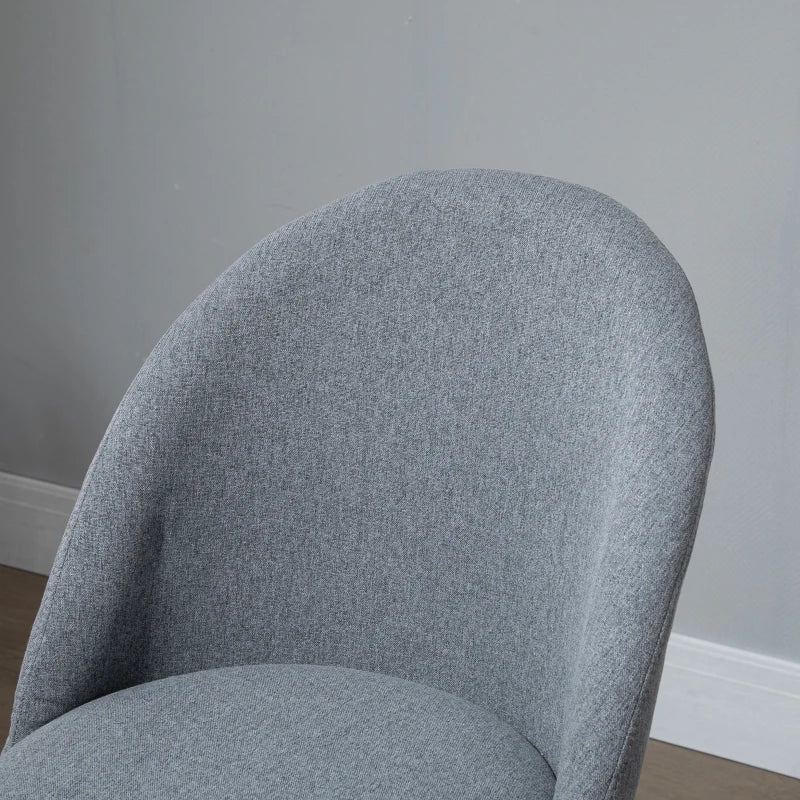 Vinsetto Ergonomic Drafting Chair - Adjustable Height, 360° Swivel, Padded Seat & Footrest, 5 Wheels - Grey for Home Office