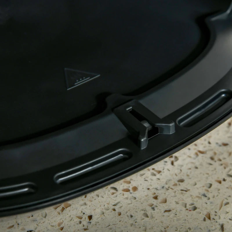 4.5L Black Air Fryer Oven - 1500W Rapid Air Circulation, Adjustable Temp & Timer, Nonstick Basket for Healthy Cooking