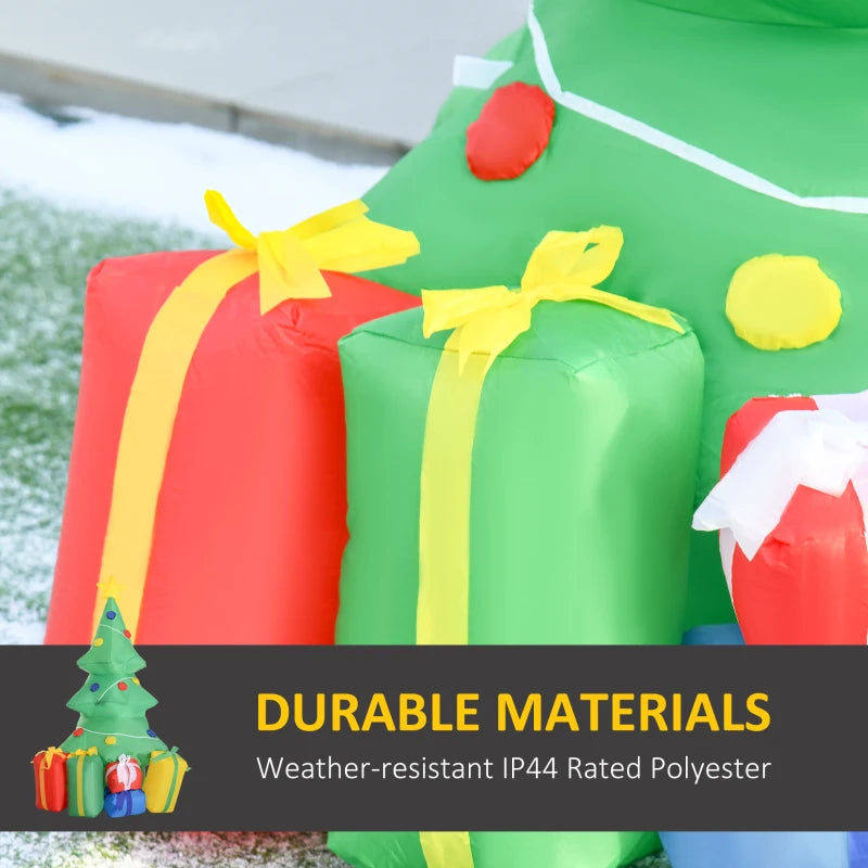 5ft Inflatable Christmas Tree - Air Blown Holiday Decoration with LED Lights for Outdoor Lawn Yard Ornaments