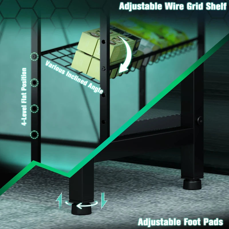Reversible 'L' LED Light Gaming & Work Desk - Stylish Black Design for Ultimate Comfort and Productivity