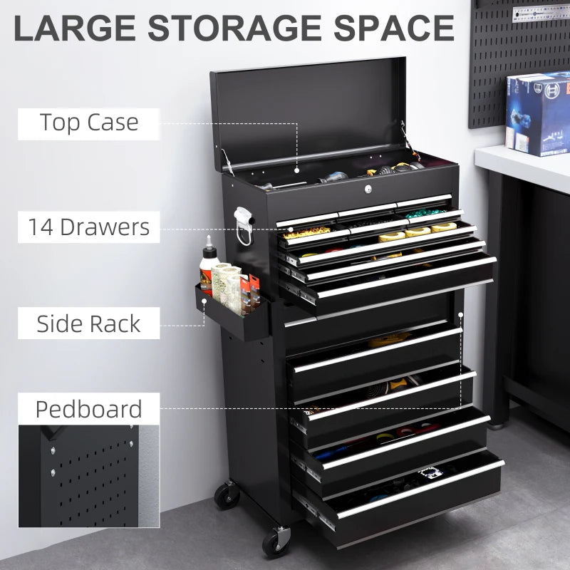 19 Drawer Tool Storage Chest on Wheels