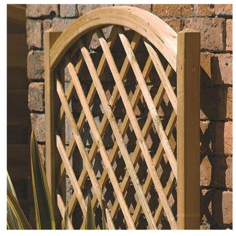 Rectangular Planter with Lattice - Outdoor Garden Decor