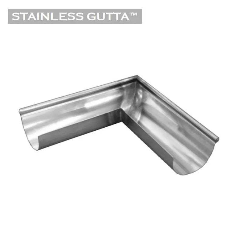 Stainless Steel 125mm Half Round 90º External Corner