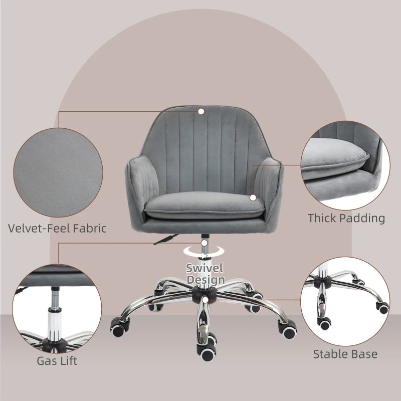 Velvet - Office Chairs & Desk Chairs - The Home Depot - View #6
