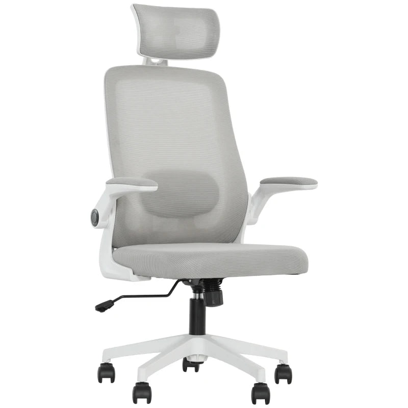 Ergonomic Multi-Adjust Office Chair in Grey - Comfortable, Stylish, and Supportive for Home and Office Use