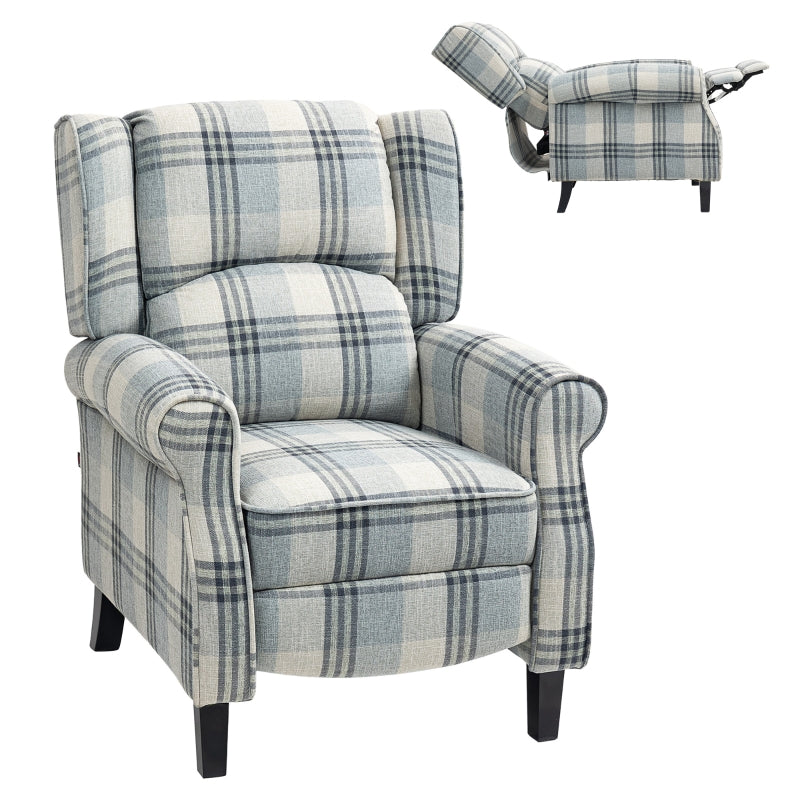 Grey 160° Reclining Armchair with Footrest for Ultimate Comfort and Relaxation