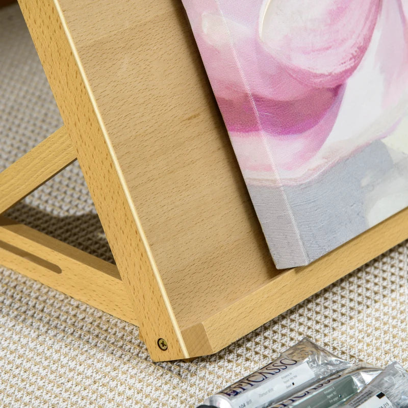 Vinsetto Adjustable Beechwood Desktop Easel Craft Workstation - Portable Folding Artist Drawing & Sketching Board for All Skill Levels