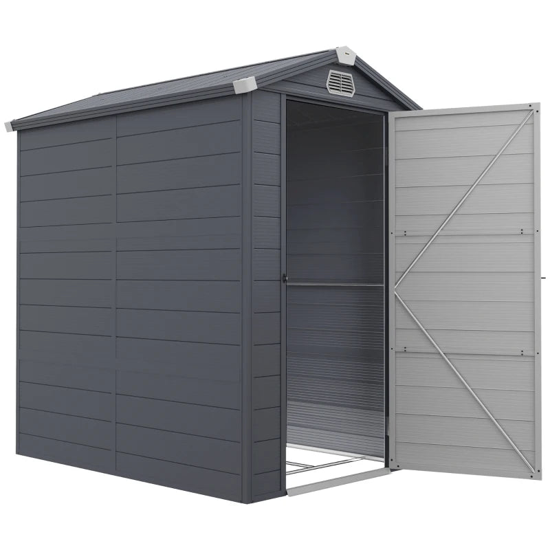 Polypropylene  4ft x 6ft Garden Shed with Foundation Kit