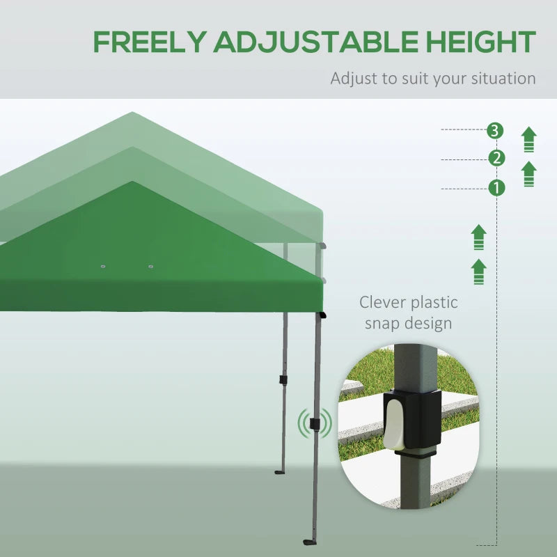 Green 3x3m Pop-Up Gazebo Kit