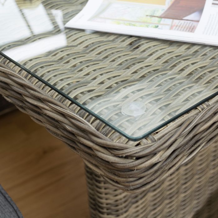 Outdoor Corner Dining Set with Cushions