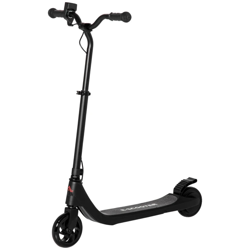 Electric Scooter for Kids, 120W Motor, Adjustable Height, Rear Brake, Safe E-Scooter for Ages 6+, Black