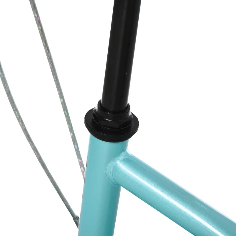 Blue Stunt Scooter for Kids - 12" Rubber Tyre Kick Scooter with Adjustable Handlebar & Dual Brakes