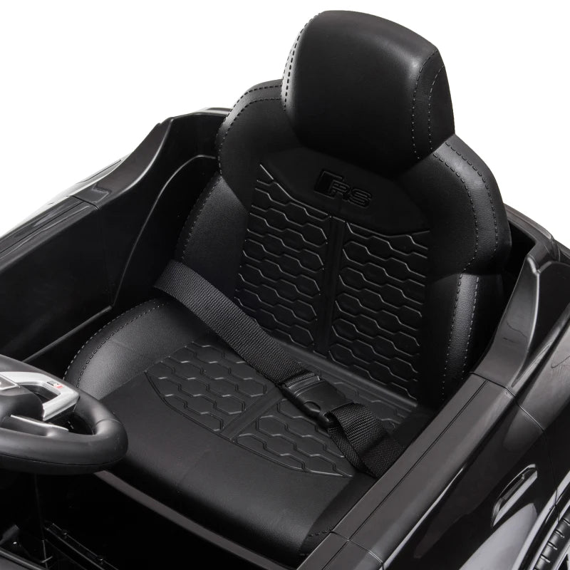 Licensed Audi RS Q8 Electric Ride On Car with Remote Control for Kids Black