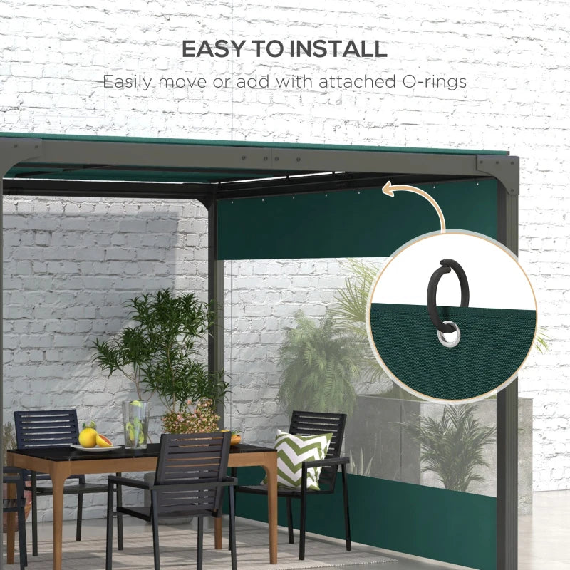 Green 3 x 2m Pergola Panel Set - Pack of 2