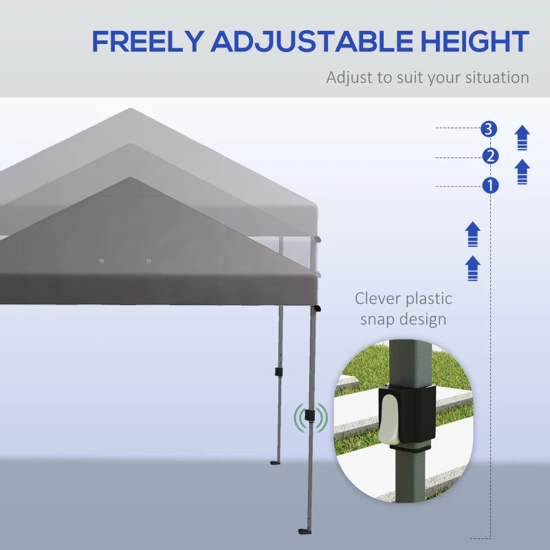 Grey 3x3m Pop-Up Gazebo Kit