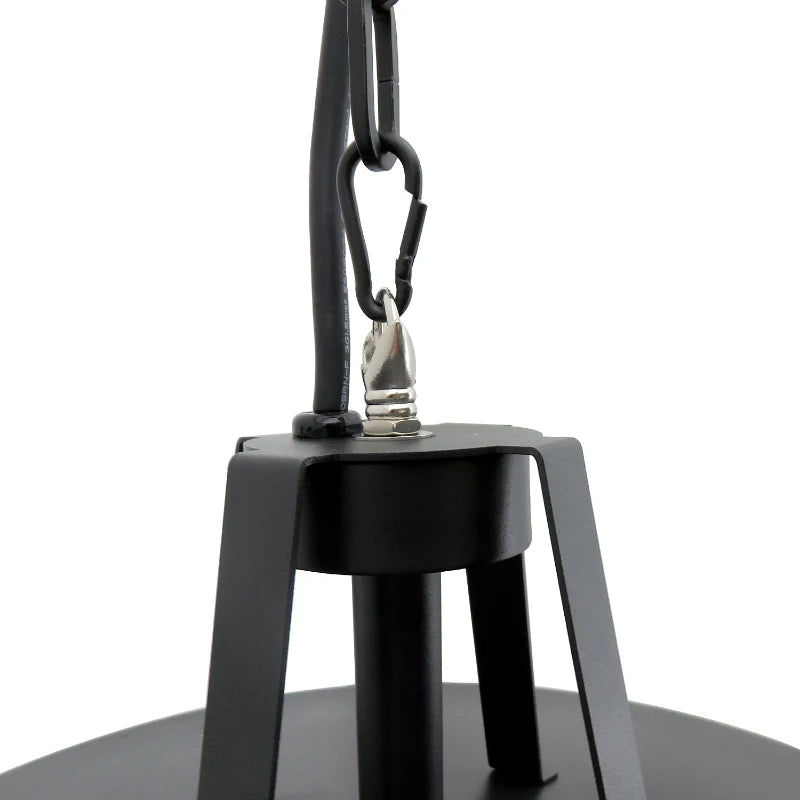 Adjustable 1000/2500W Infrared Halogen Electric Patio Heater - Ceiling Mount, Black - Outdoor Heating Solution