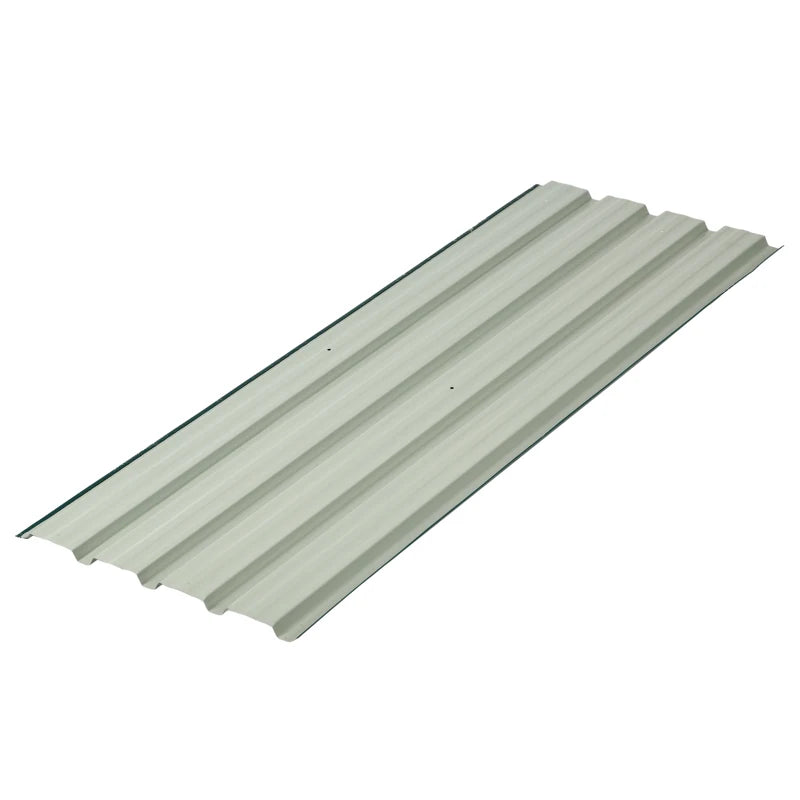 Green Galvanised Metal Roofing Sheets - Pack of 12 (129 x 45cm)