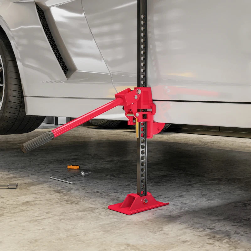 3 Tonne High Lift Farm Jack 33 Inch for 4x4 Tractors Trucks Agricultural Use Red