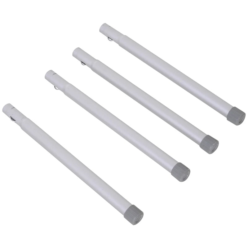 Aluminium Folding Portable Outdoor Table 4ft with MDF Top Silver