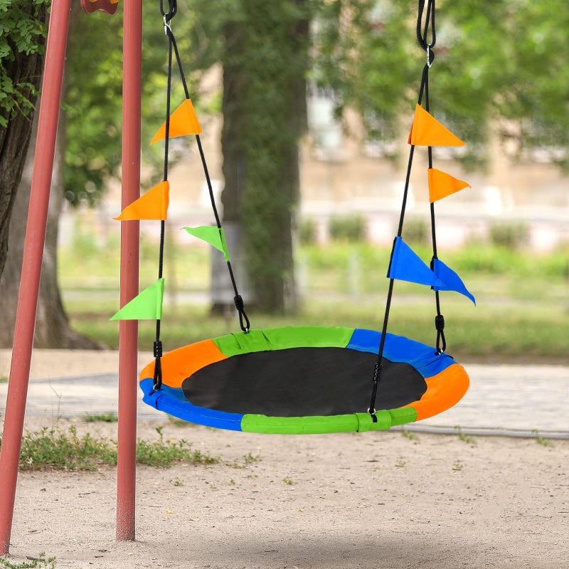 Multi-Colour Kid Nest Swing Seat 40 Inch Adjustable Rope for Kids Over 3 Years