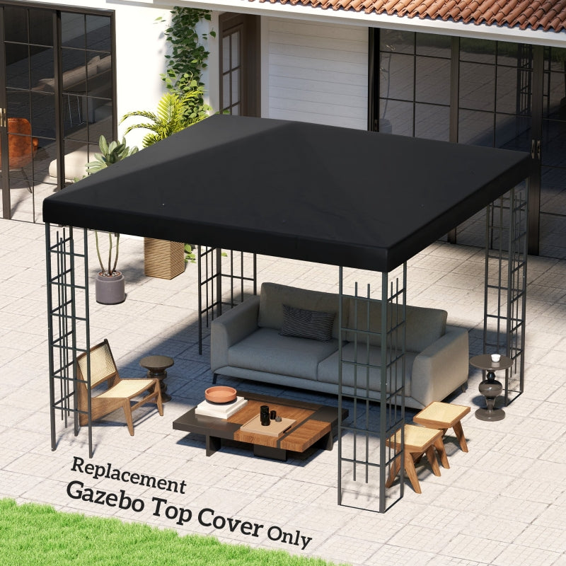 Durable Black 3x3m Gazebo Frame Replacement