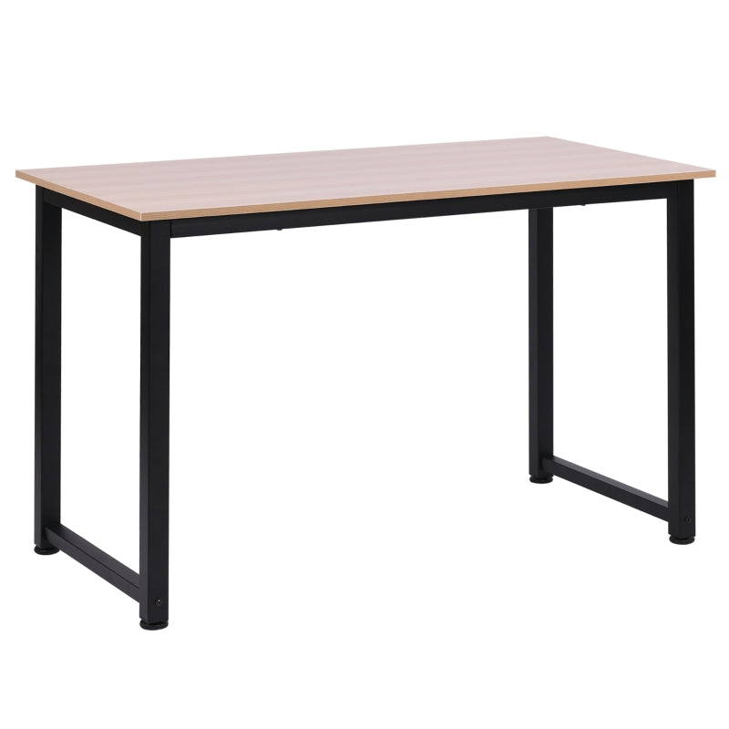 Modern Black Computer Desk - 120x60cm Writing Table Workstation for Home Office & Study, Easy Assembly, Sturdy Metal Frame