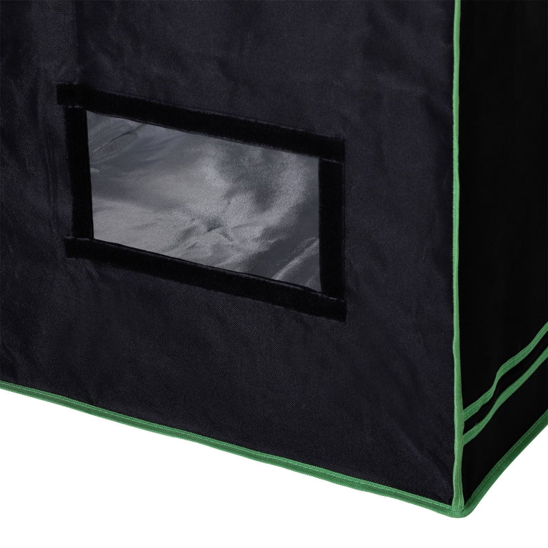 Black Hydroponic Grow Tent with Adjustable Vents, 80x80x160cm