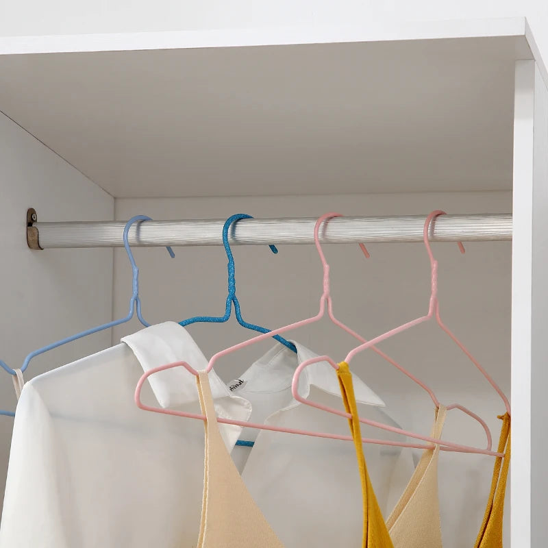 Mobile Open Wardrobe with Clothes Hanging Rail and Storage Shelves for Bedroom or Hallway