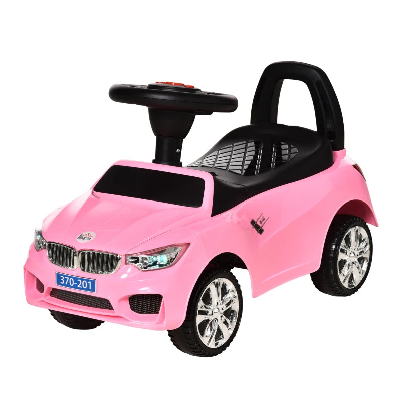 Pink Ride-On Car for Toddlers - Baby Walker Foot-to-Floor Sliding Car - Fun and Safe Outdoor Toy